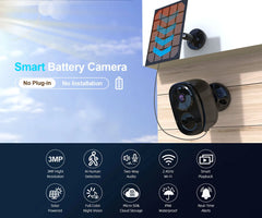 Outdoor Solar Powered CCTV Security Camera
