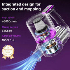 TINSOL 35000PA Cordless Vacuum Cleaner Vacuuming