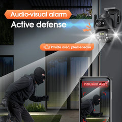 5K 10MP Tuya Dual Lens PTZ WIFI Camera