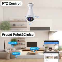 Lenovo E27 Bulb Camera 1080P WiFi Surveillance
