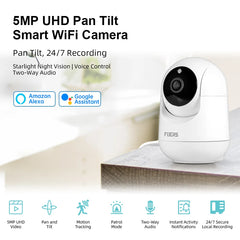 FUERS 5MP HD Indoor Security WIFI Camera