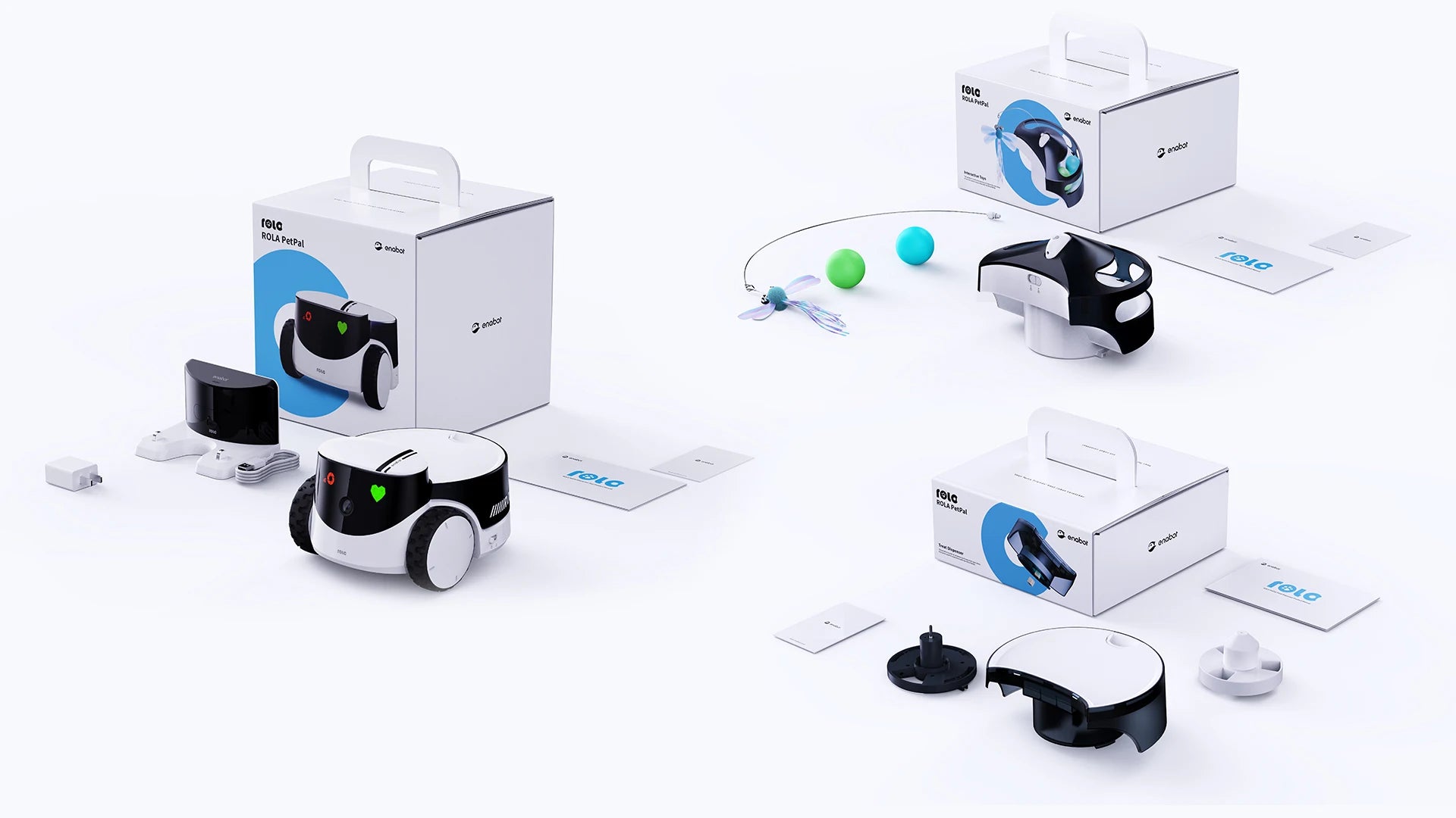 Enabot ROLA PetPal Robot Pet Companion Smart AI