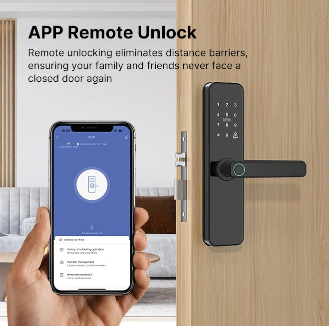 Tuya Wifi Electronic Smart Door Lock