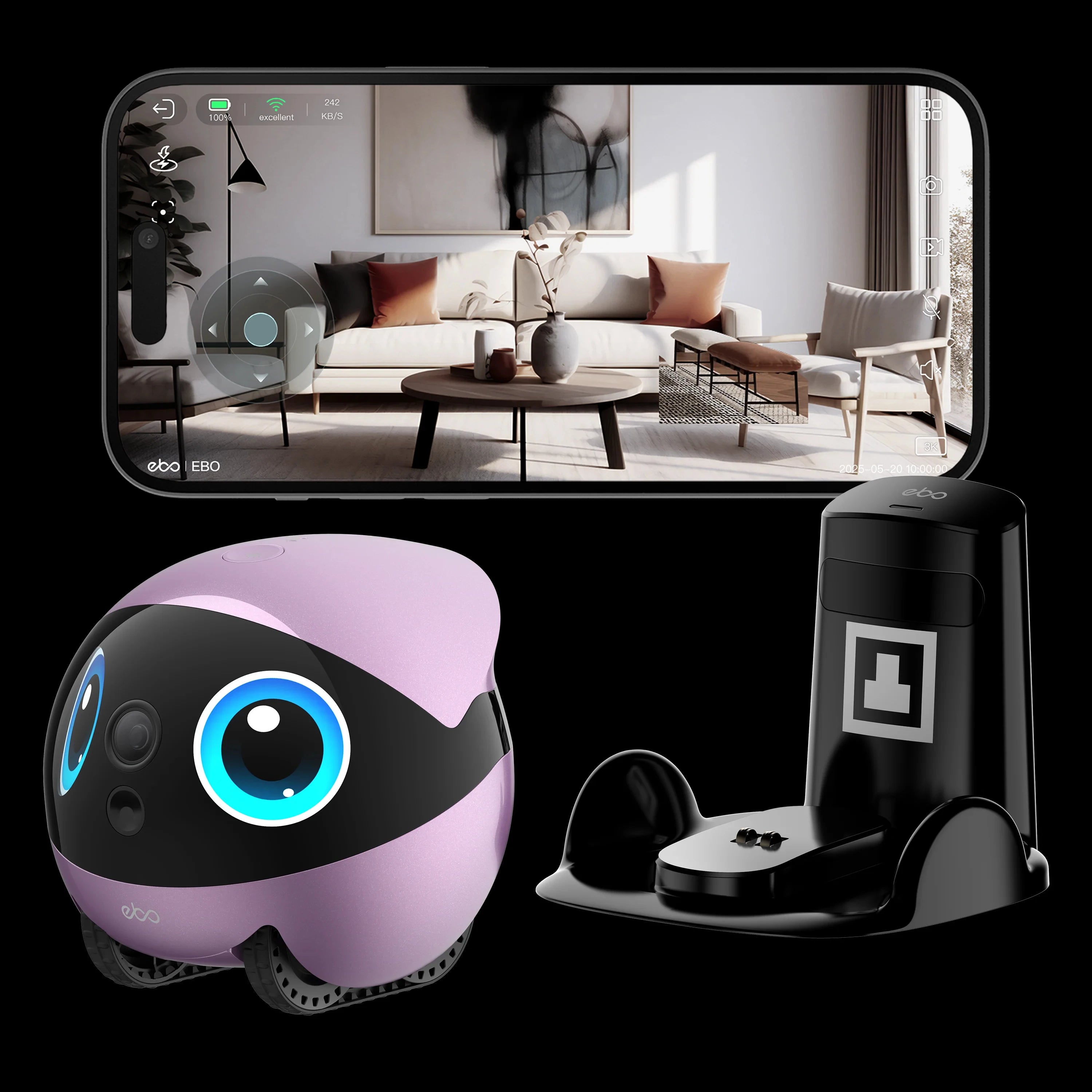 EBO AIR 2 PLUS Intelligent Pet Companion Robot