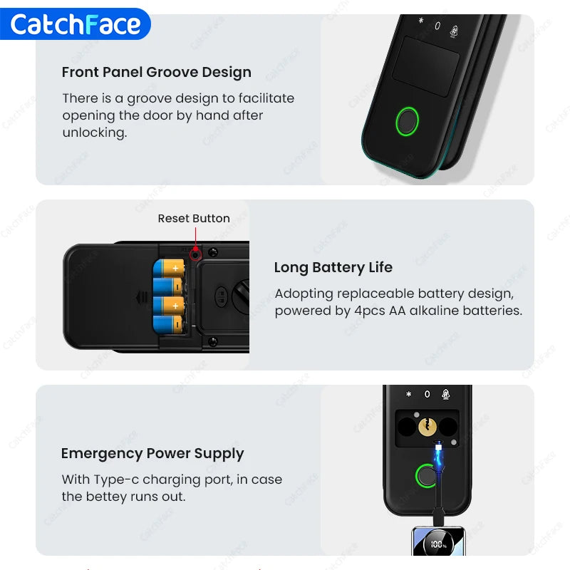 Fingerprint Waterproof Outdoor Garden Lock