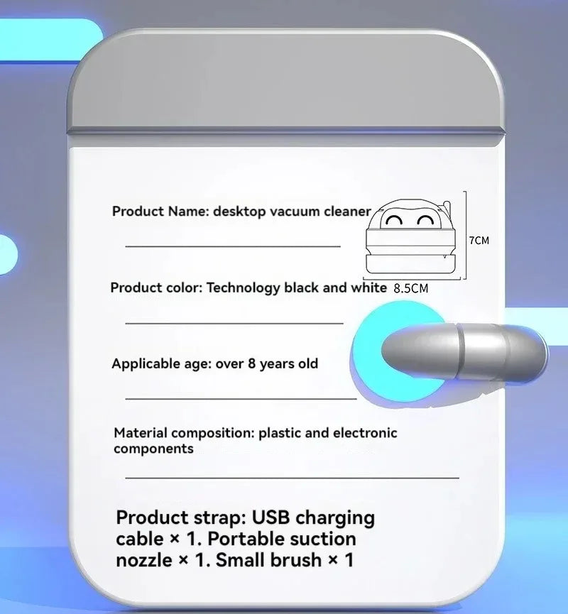 Mini Table Vacuum Cleaner Portable Desk