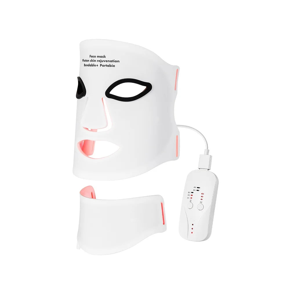 Safe Silicone Red LED Face Mask Beauty Skin