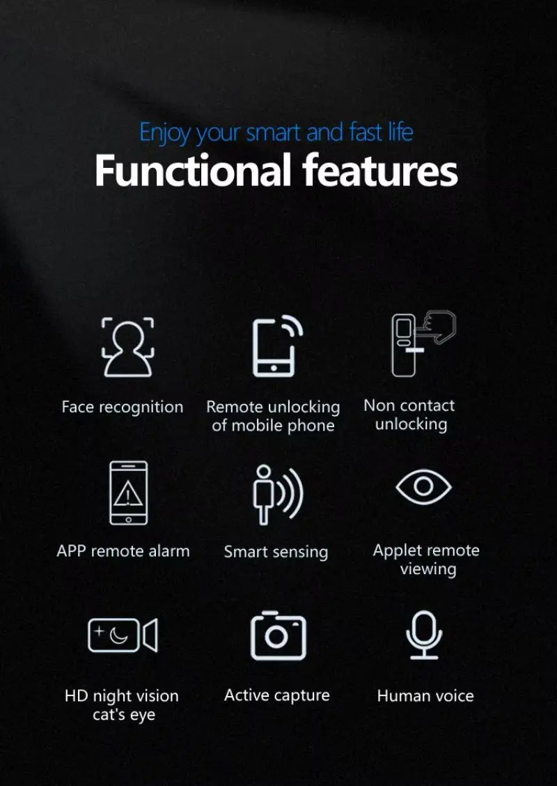 3D Face Recognition Smart Door Lock WiFi