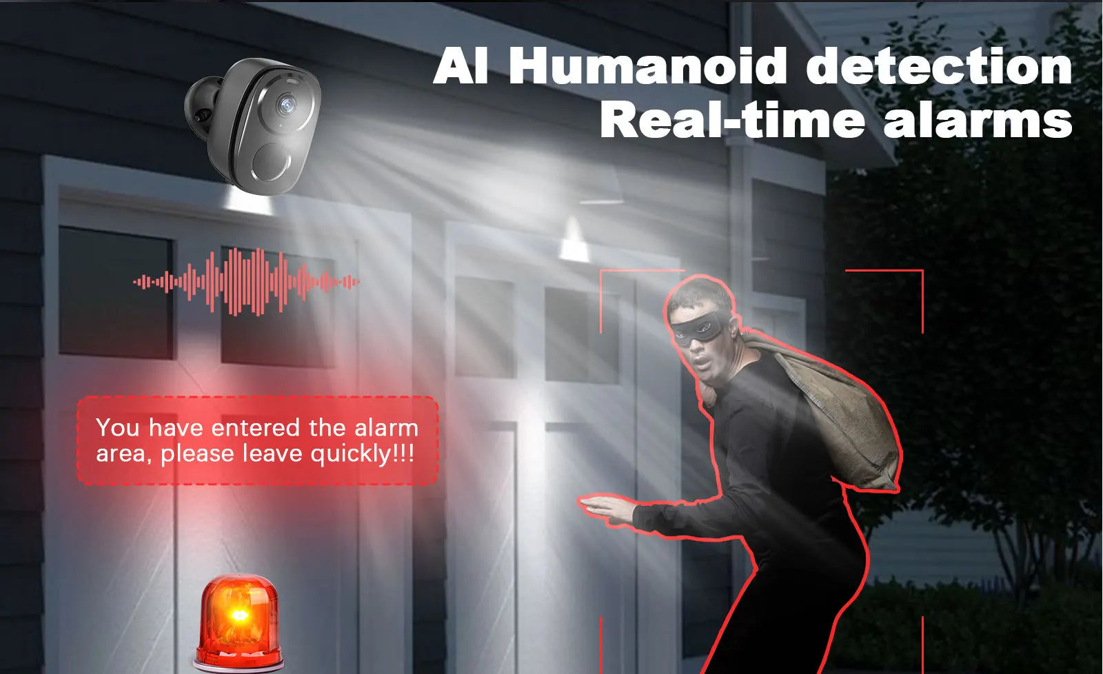 Outdoor Solar Powered CCTV Security Camera