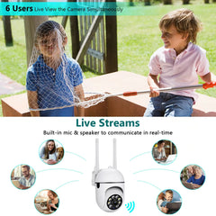 V360pro 2.4G WiFi Security Camera camera 1080P FHD PTZ Security Camera with Two-Way Audio, Night Vision & 4X Zoom