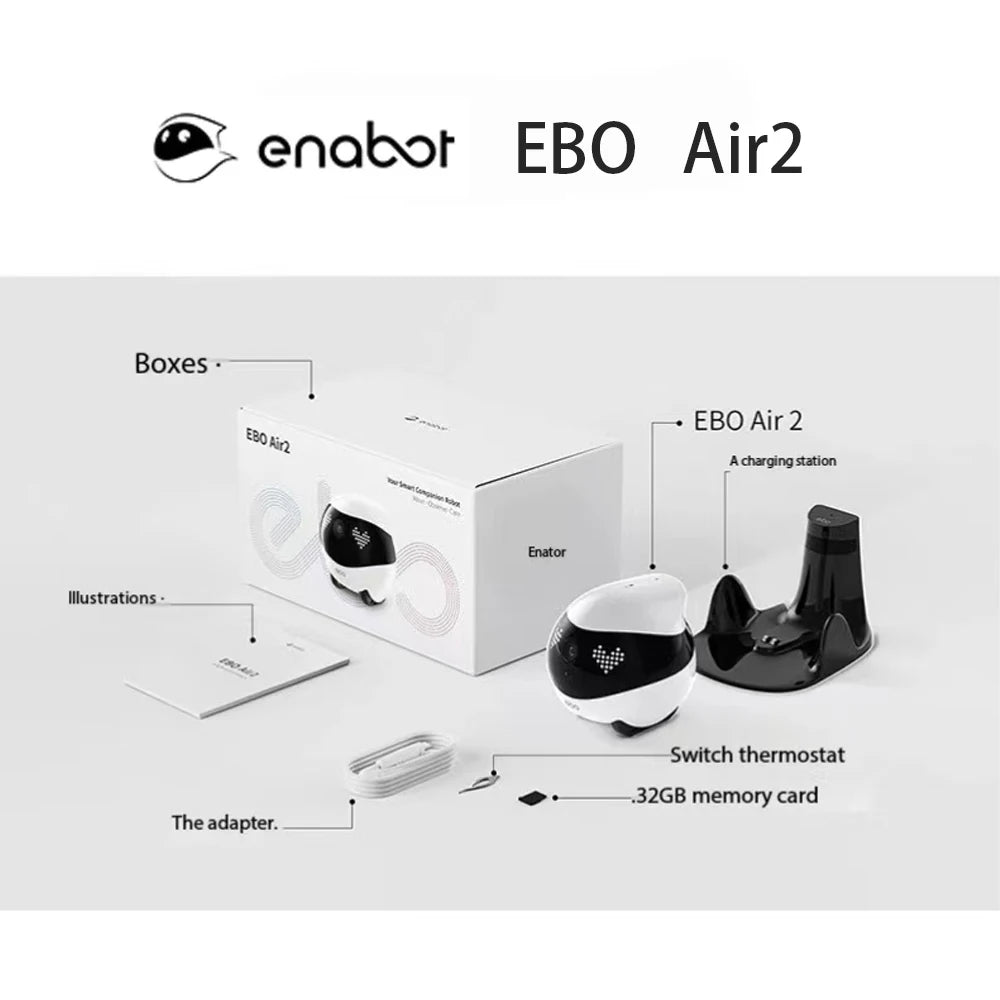 Enabot EBO AIR 2 Companion Robot 2K Home Security Pet Camera