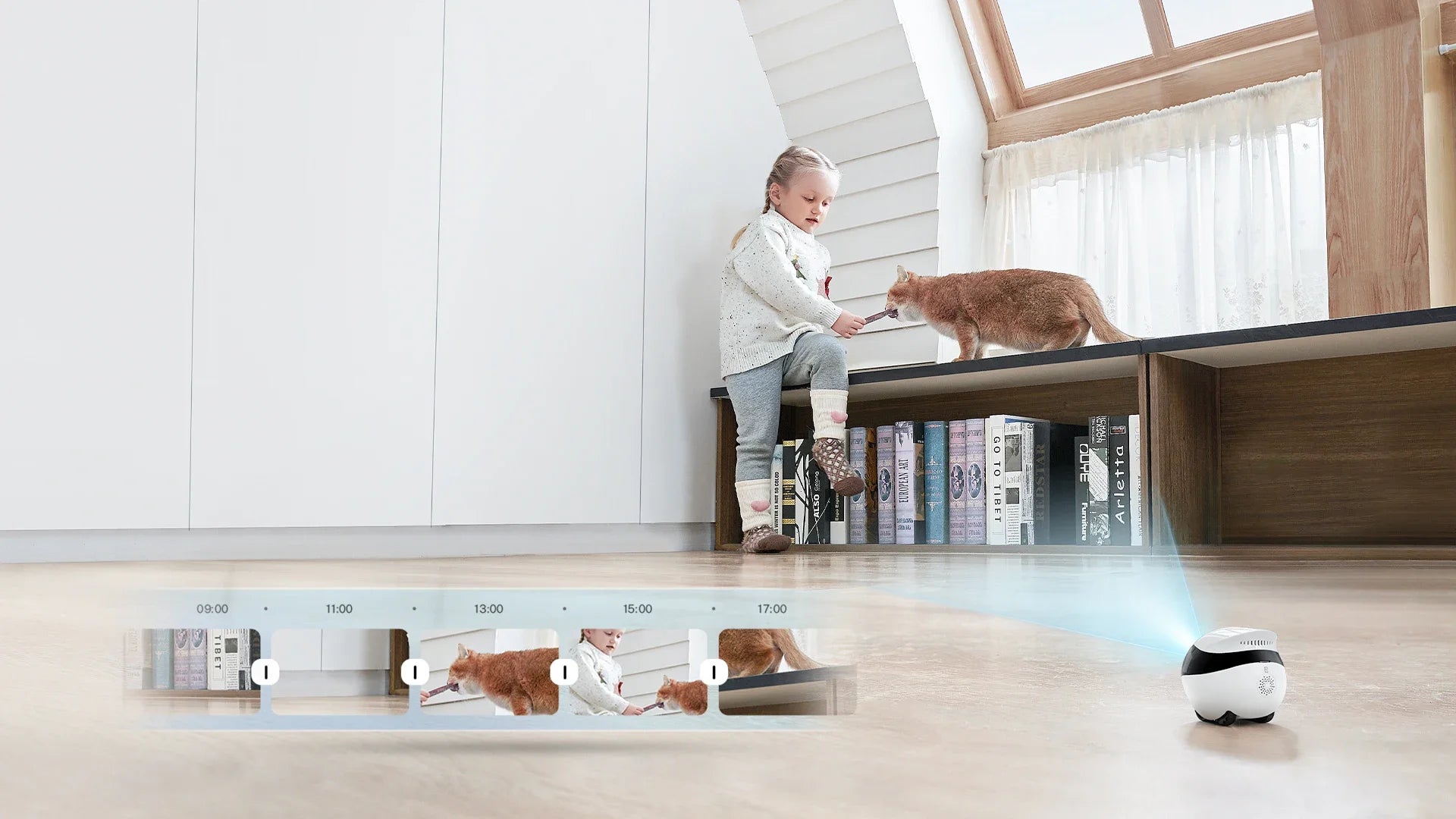 Enabot EBO AIR 2 Companion Robot 2K Home Security Pet Camera