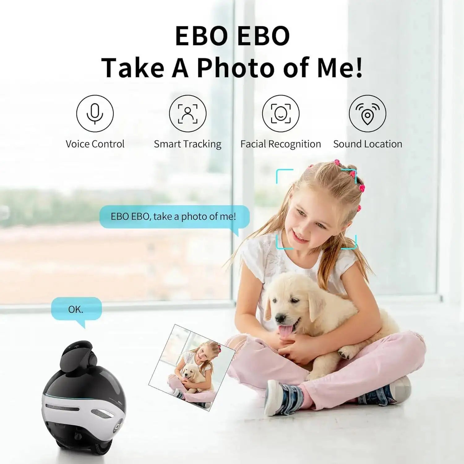Enabot EBO X Home Guardian Robot 4K Camera