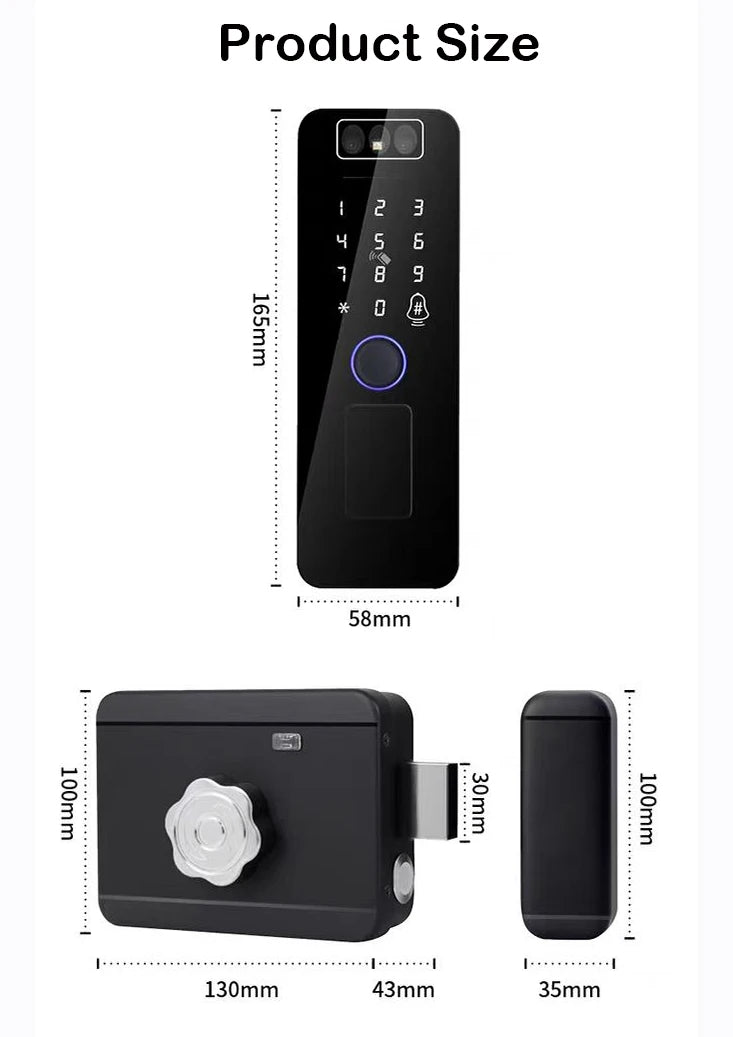 Fingerprint Lock 3D Face Recognition