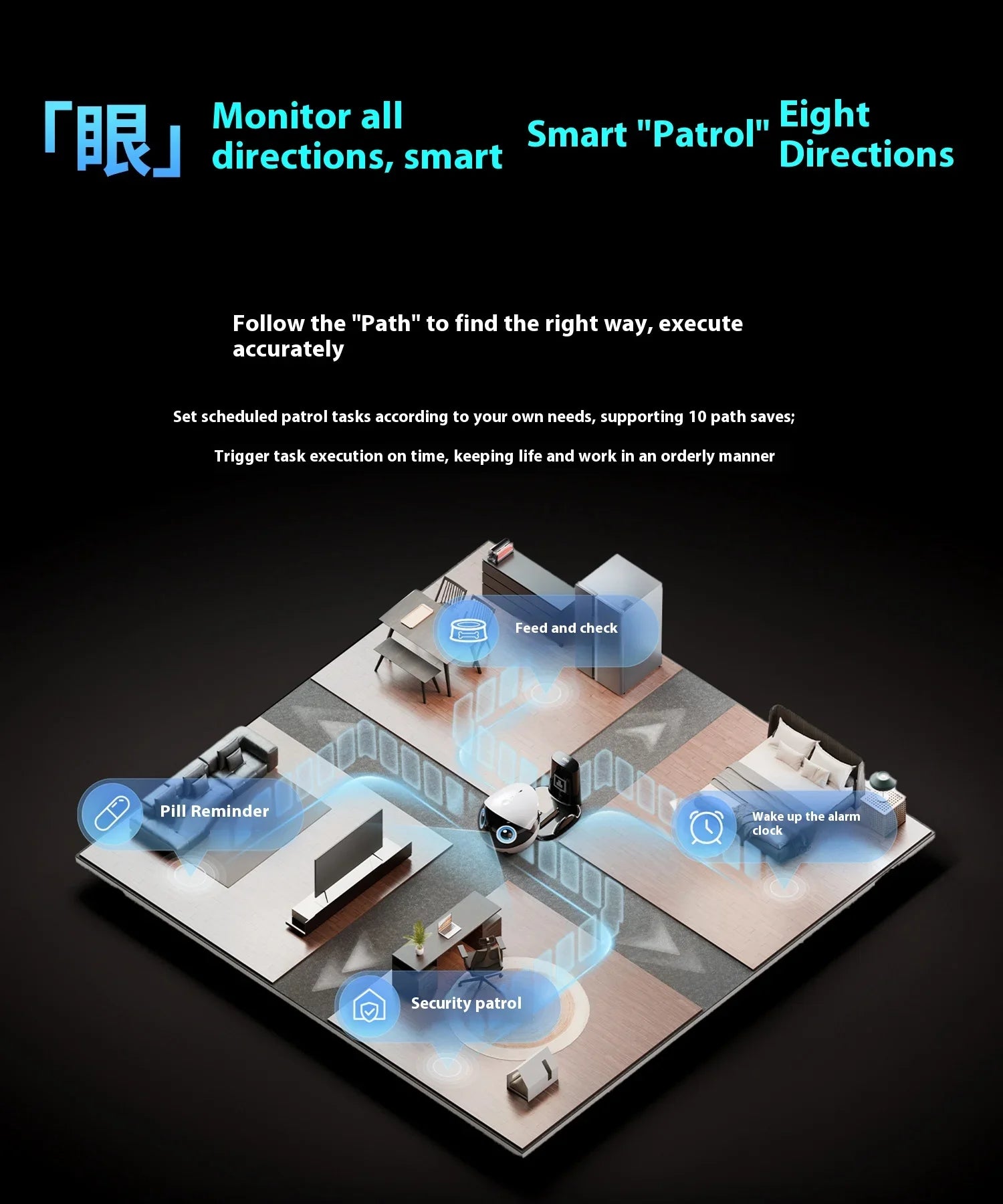 Enabot Air 2 Plus Intelligent Robot Wireless Camera AI