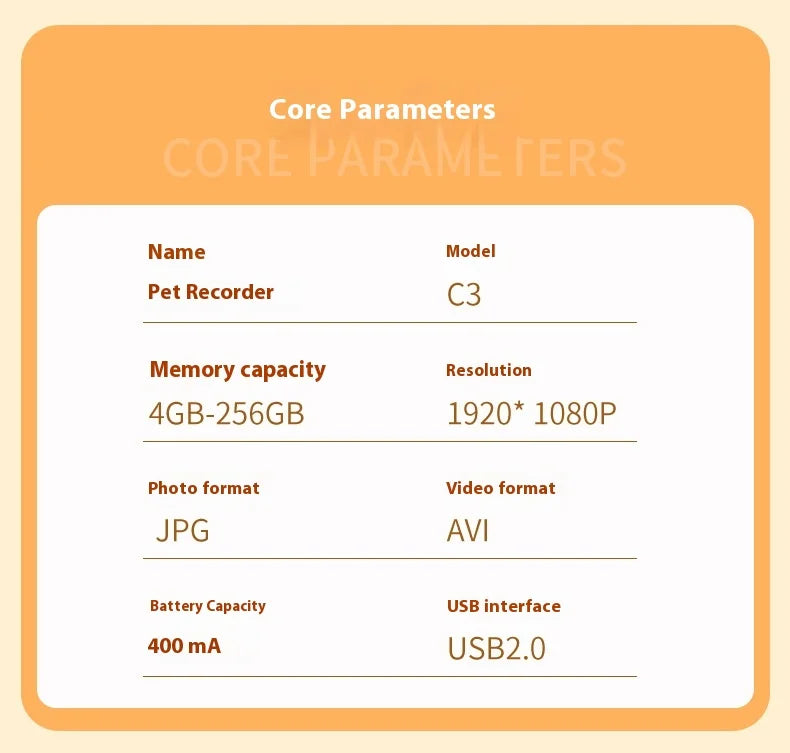 Pet Camera Live Streaming Waterproof HD