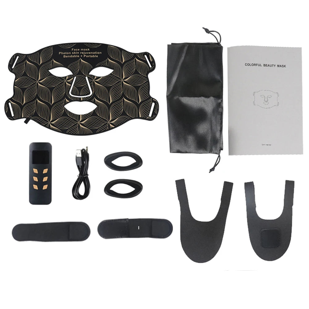 8 Colors LED Face Mask with Neck Near Infrared