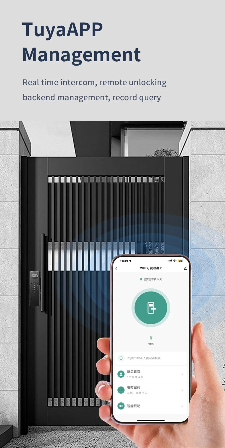 Tuya WiFi APP Double-Sided Fingerprint