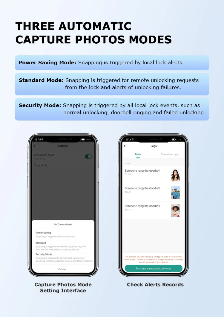 Tuya WiFi 3D Face Recognition Digital Door Lock