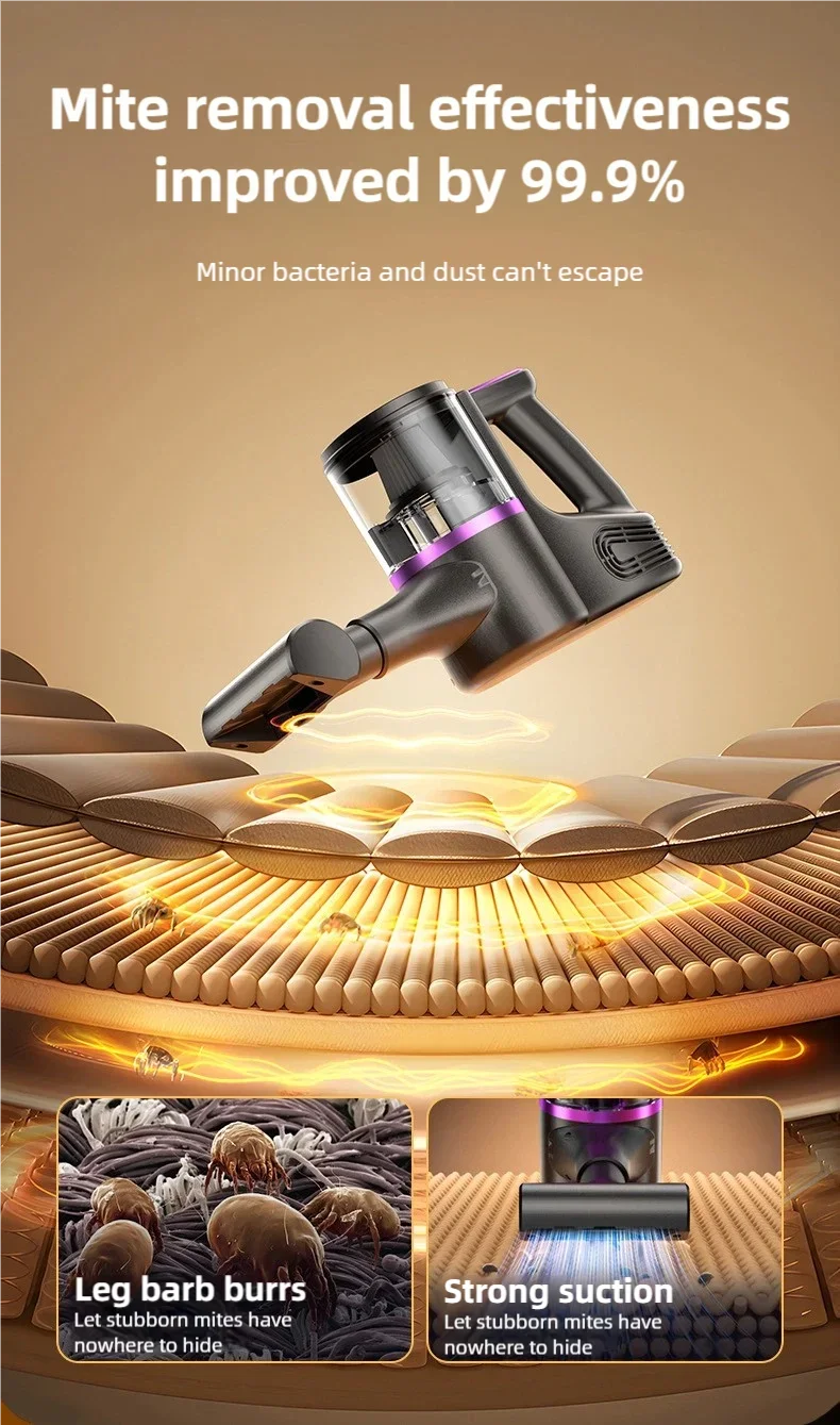 TINSOL 35000PA Cordless Vacuum Cleaner Vacuuming