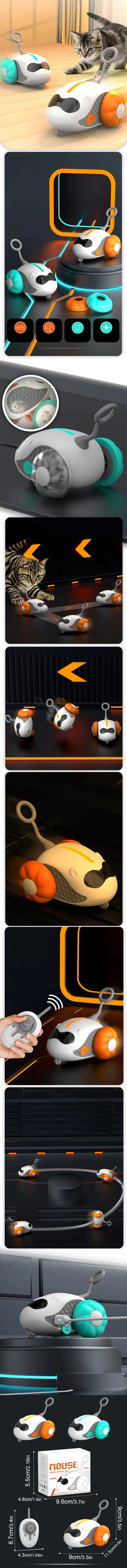 Cat Toy Ball Automatic Rolling Smart Cat Toy Car