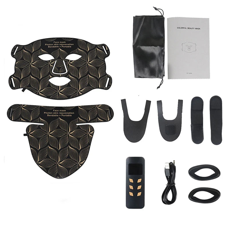 8 Colors LED Face Mask with Neck Near Infrared