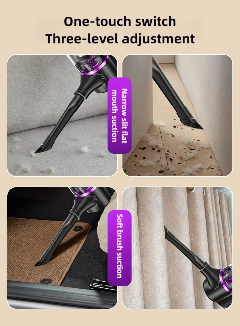 TINSOL 35000PA Cordless Vacuum Cleaner Vacuuming