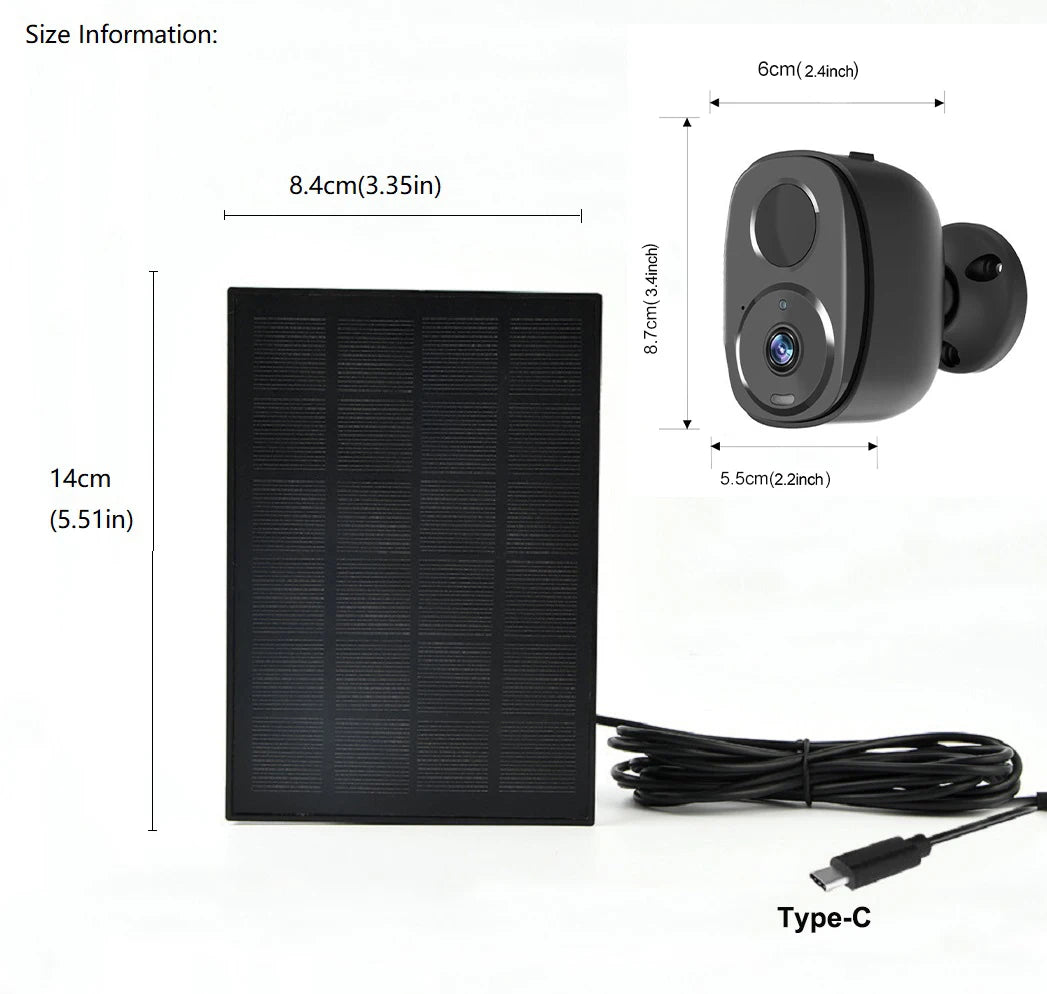 Outdoor Solar Powered CCTV Security Camera