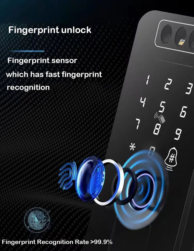 Fingerprint Lock 3D Face Recognition