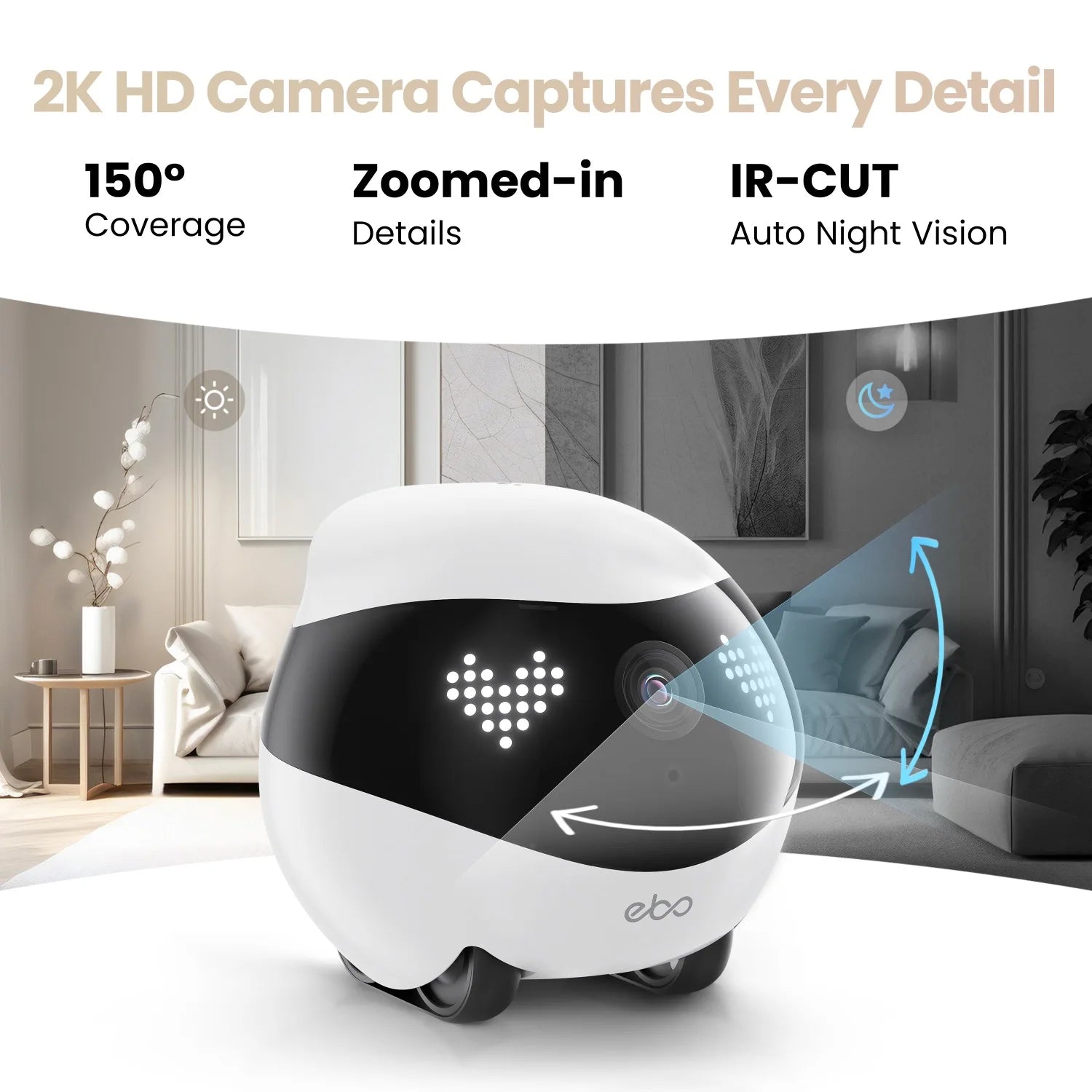 Factory Price  Smart Pet Robot with 2K Camera