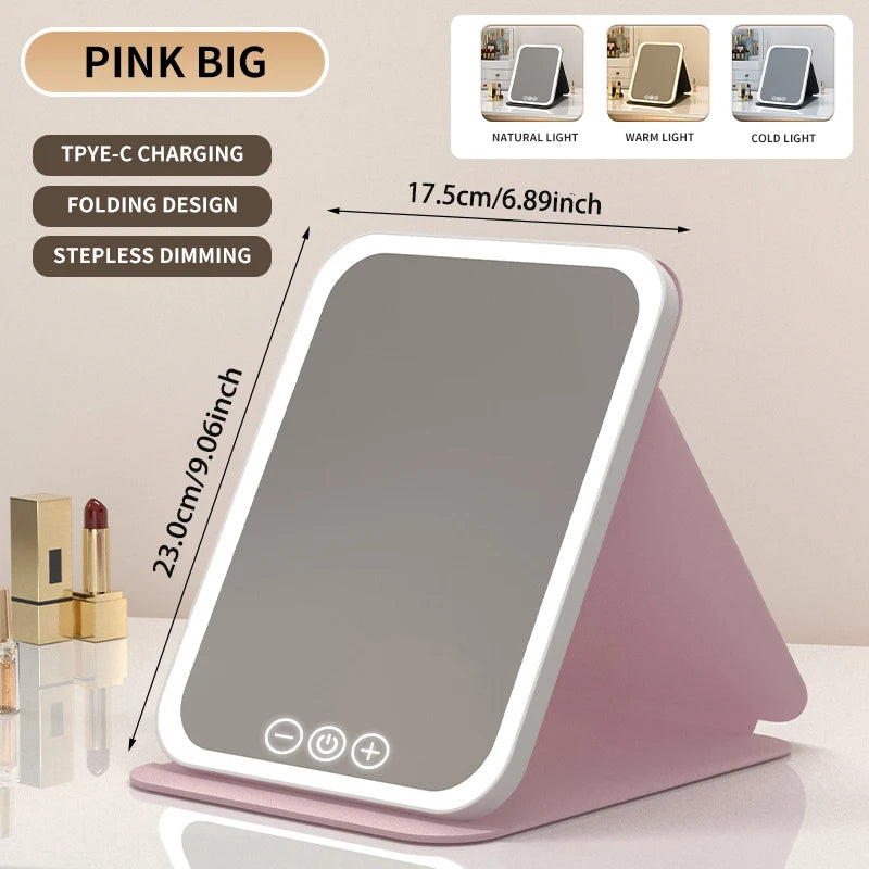 3 Colors Dimmable LED Makeup Mirror