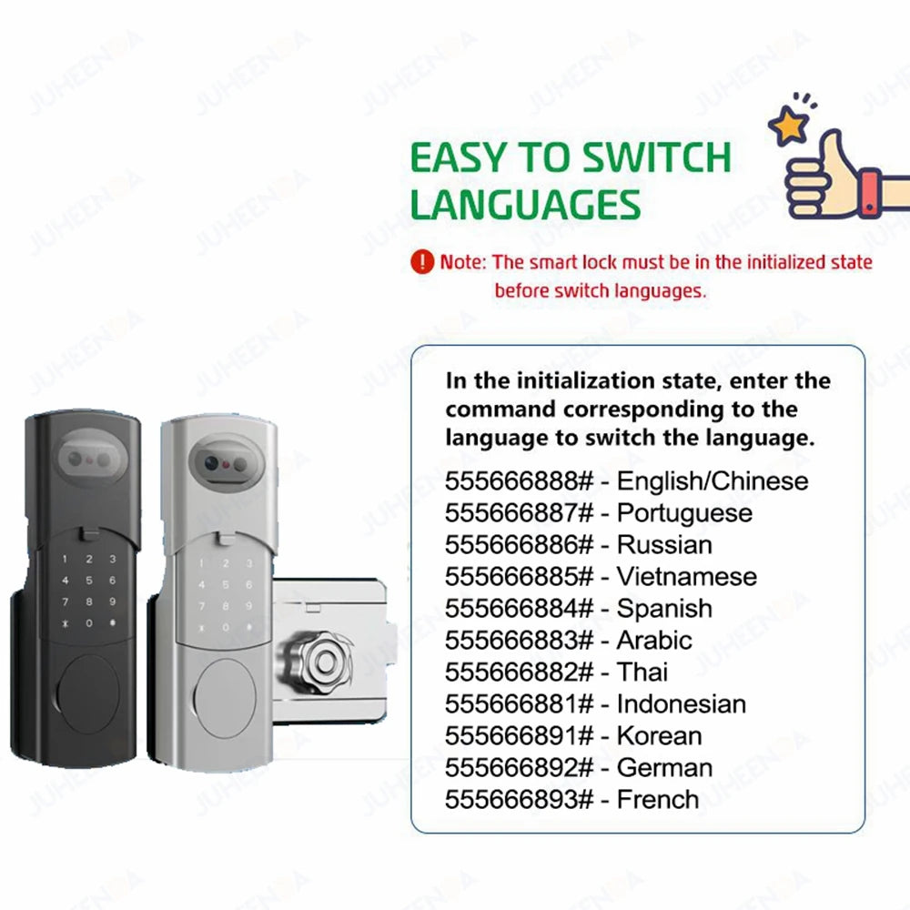 Tuya WiFi APP Double-Sided Fingerprint