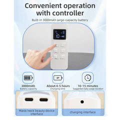 LED 8 Colors Face Mask and Neck Red Light