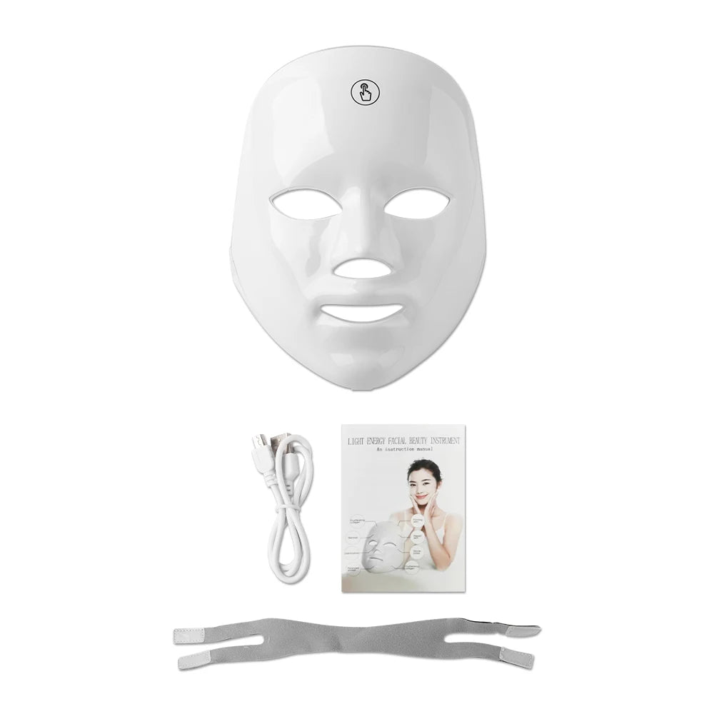 Rechargeable Facial LED Mask 7 Colors