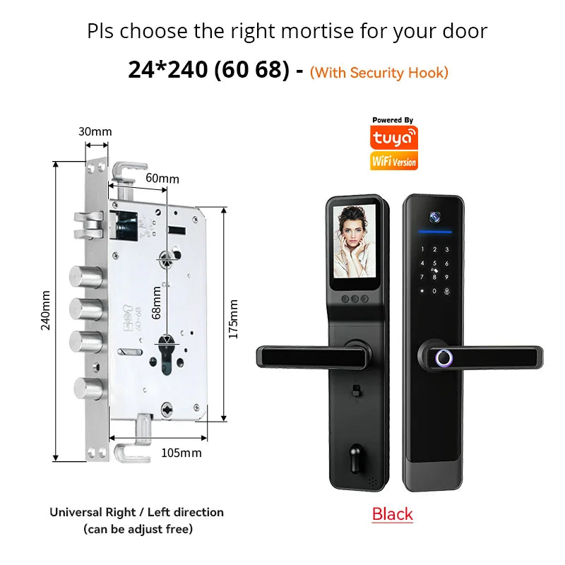 YRHAND Tuya Wifi Camera Video Intercom Lock App Remote