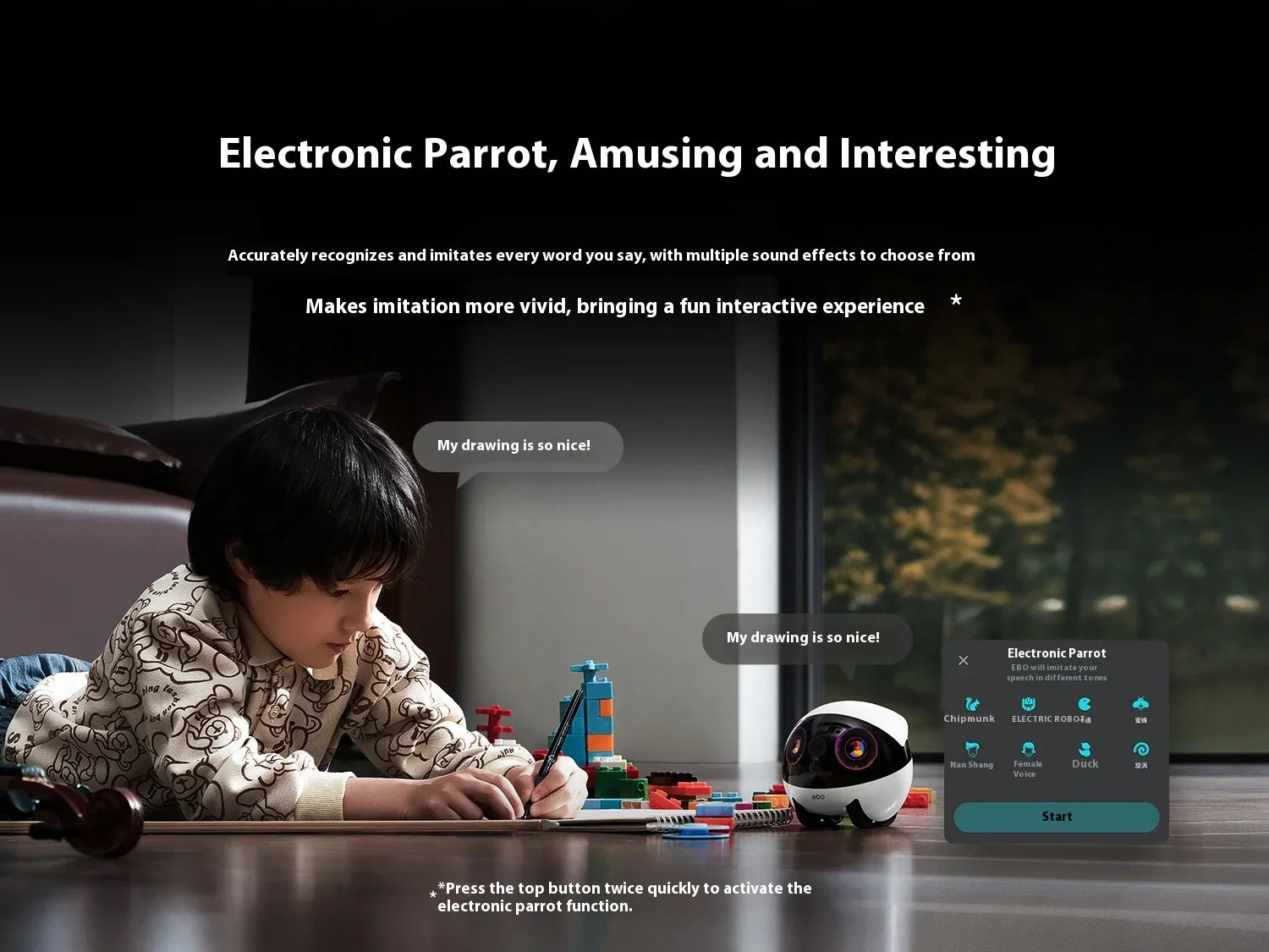 Enabot Air 2 Plus Intelligent Robot Wireless Camera AI