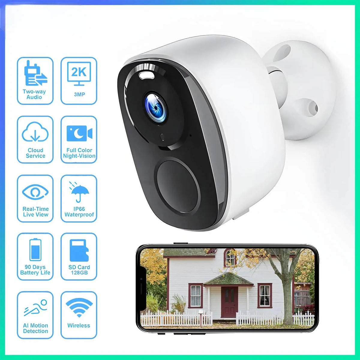 WIFI Survalance Camera 3MP Security Protection
