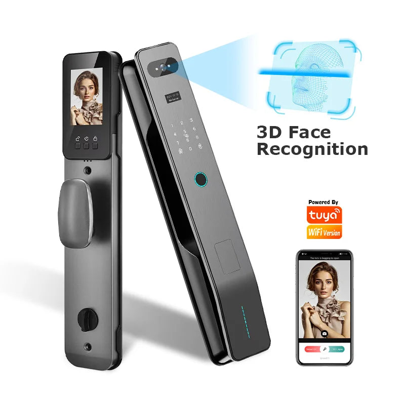 Tuya WiFi 3D Face Recognition Digital Door Lock