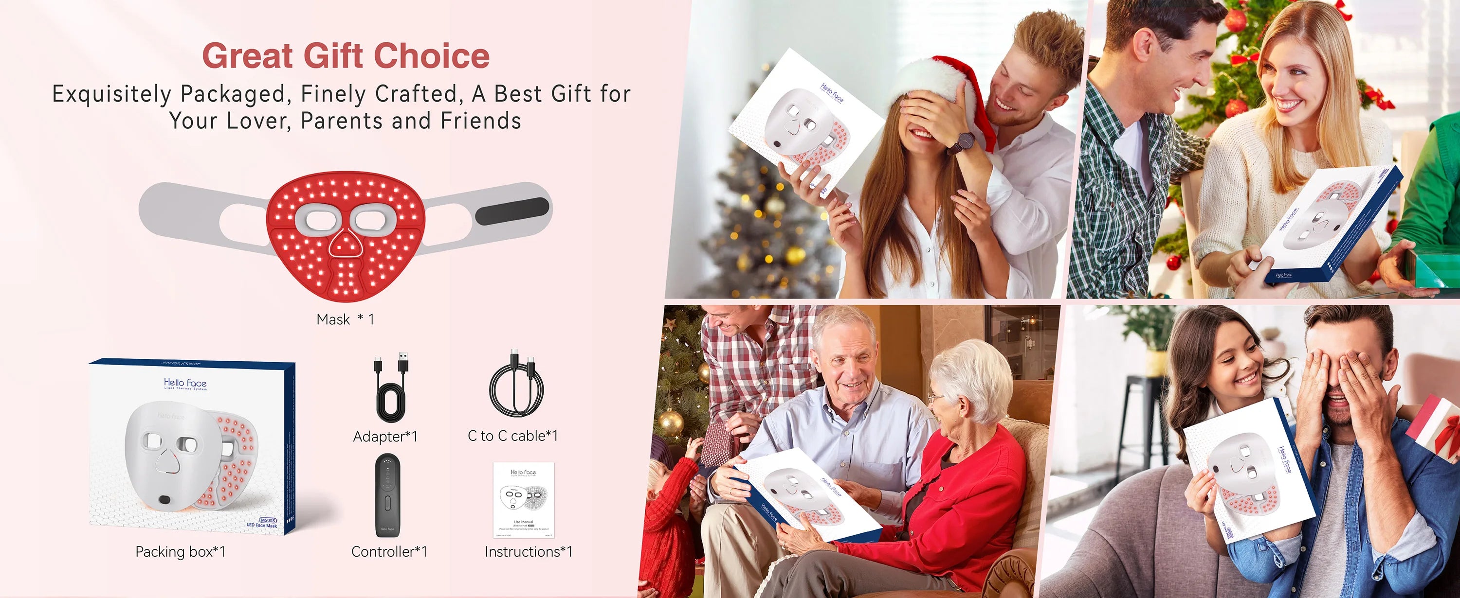 Ultra-light Red Light Therapy Photon Mask