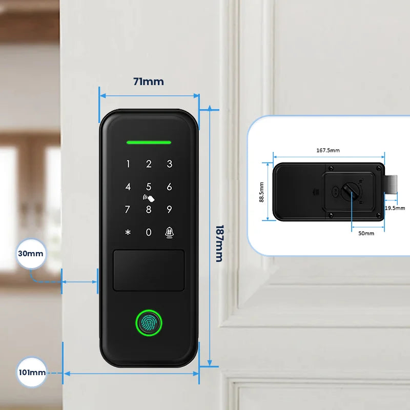 Fingerprint Waterproof Outdoor Garden Lock