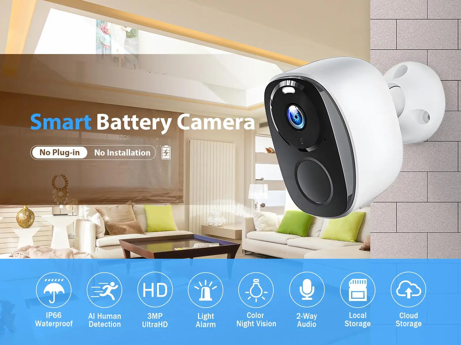 WIFI Survalance Camera 3MP Security Protection