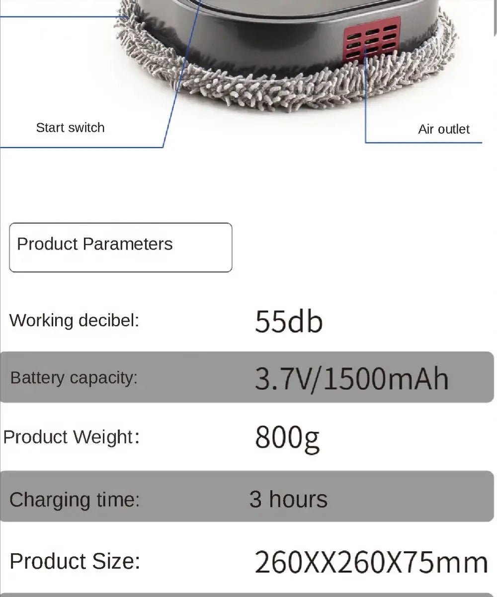 Intelligent Robot 3 In1 Dry Wet Sweep