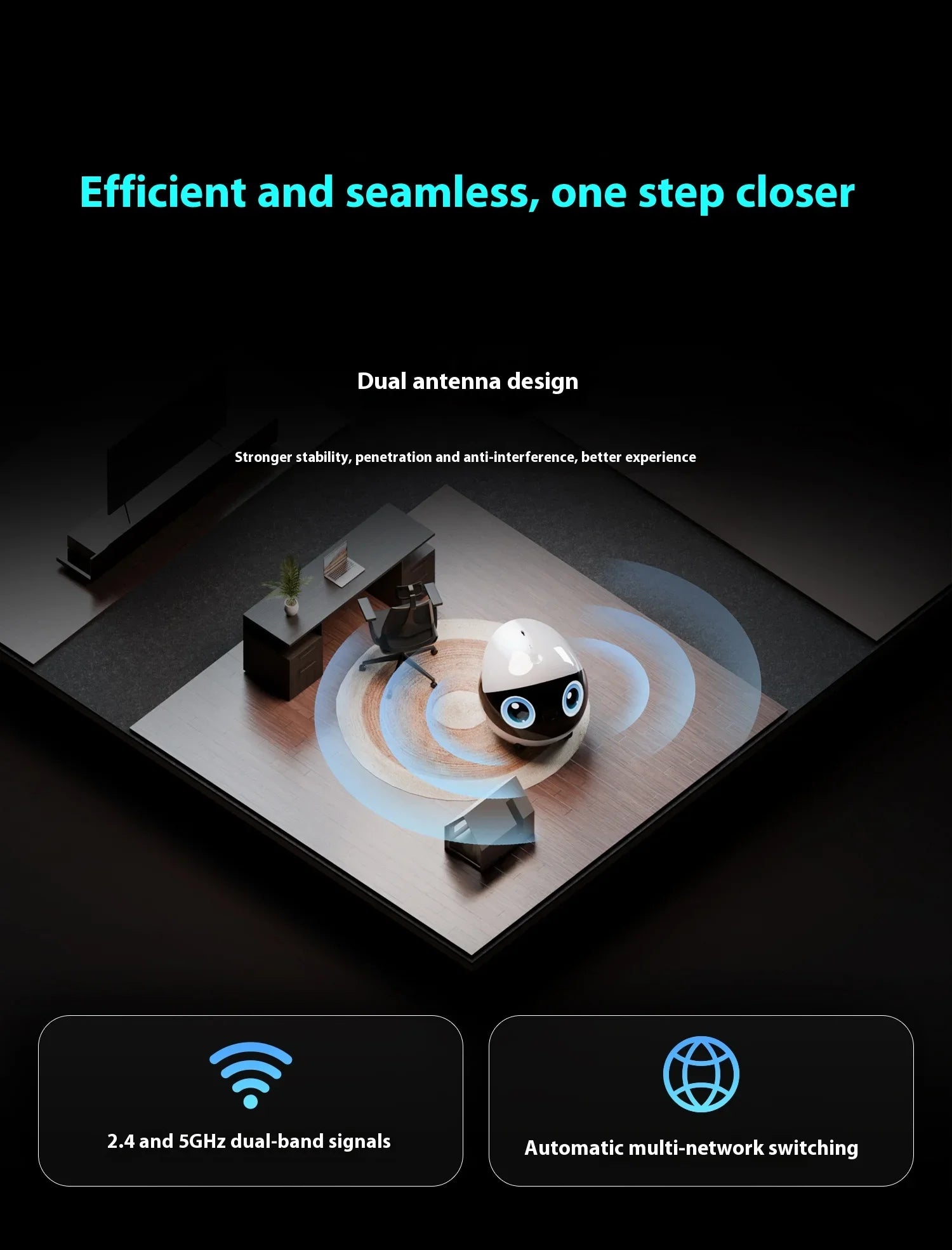 Enabot Air 2 Plus Intelligent Robot Wireless Camera AI