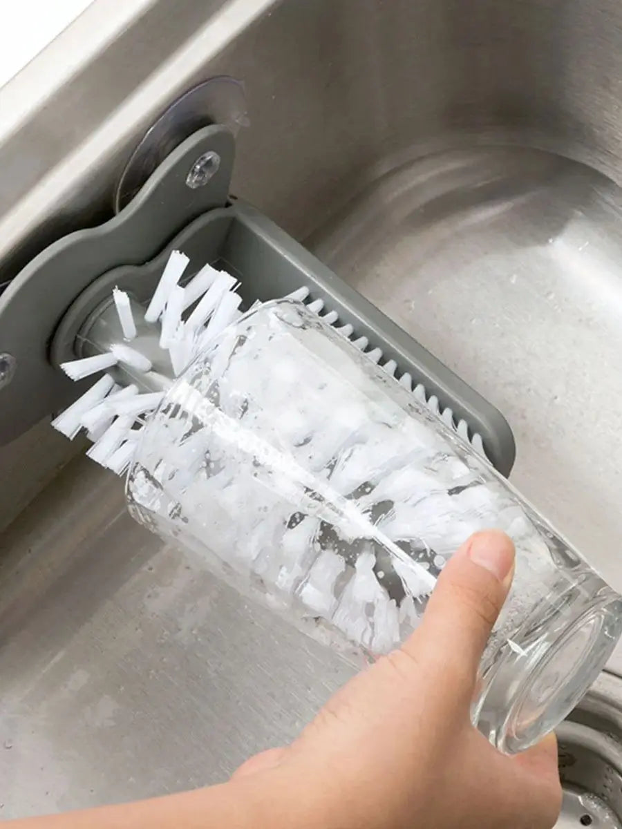 2 In 1 Cleaning Brush Cup Scrubber Suction Wall