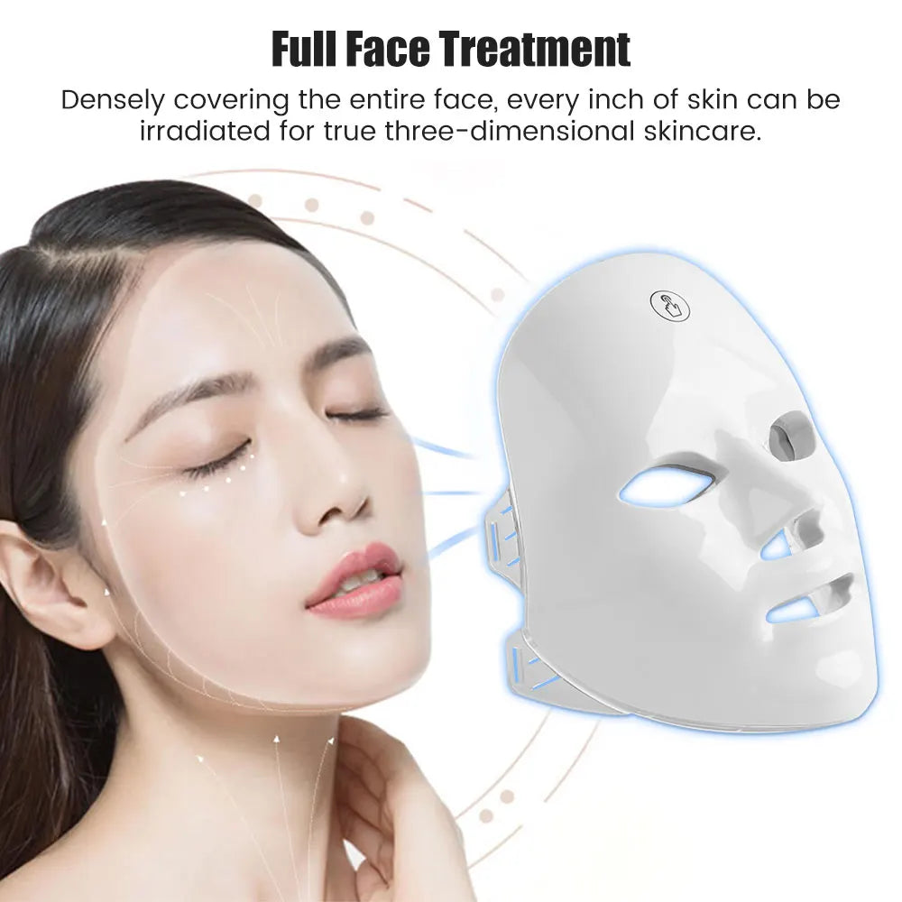 Rechargeable Facial LED Mask 7 Colors