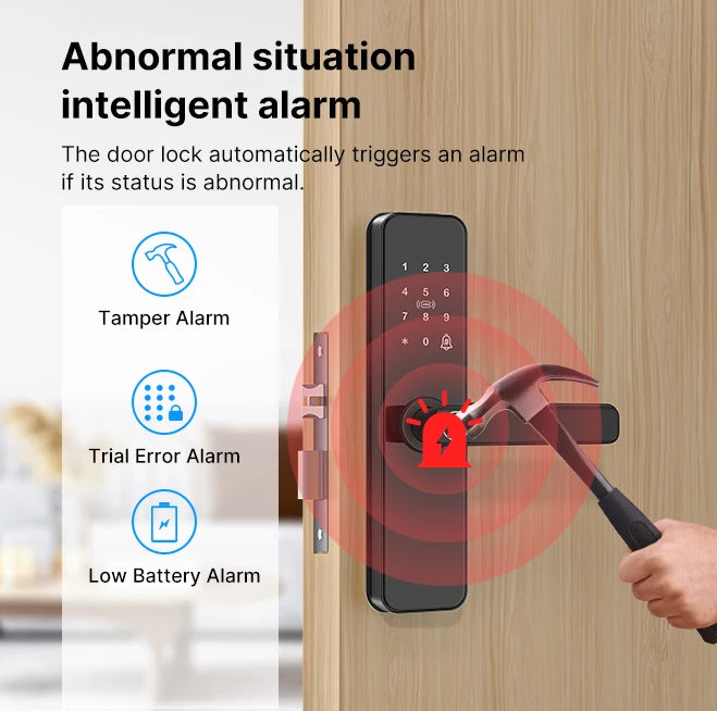 Tuya Wifi Electronic Smart Door Lock