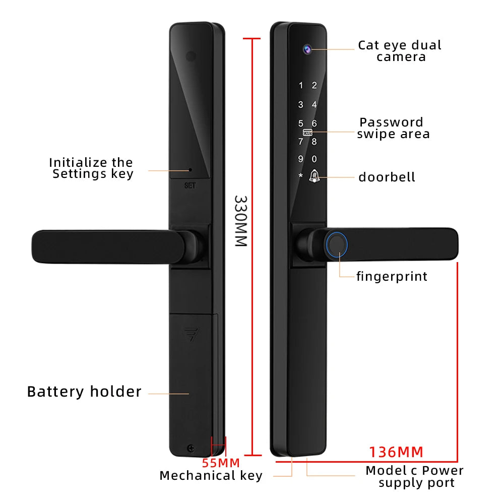 CDOK DQ05Tuya WiFi smart lock