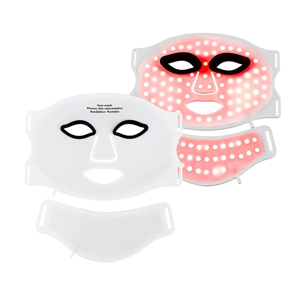 Safe Silicone Red LED Face Mask Beauty Skin