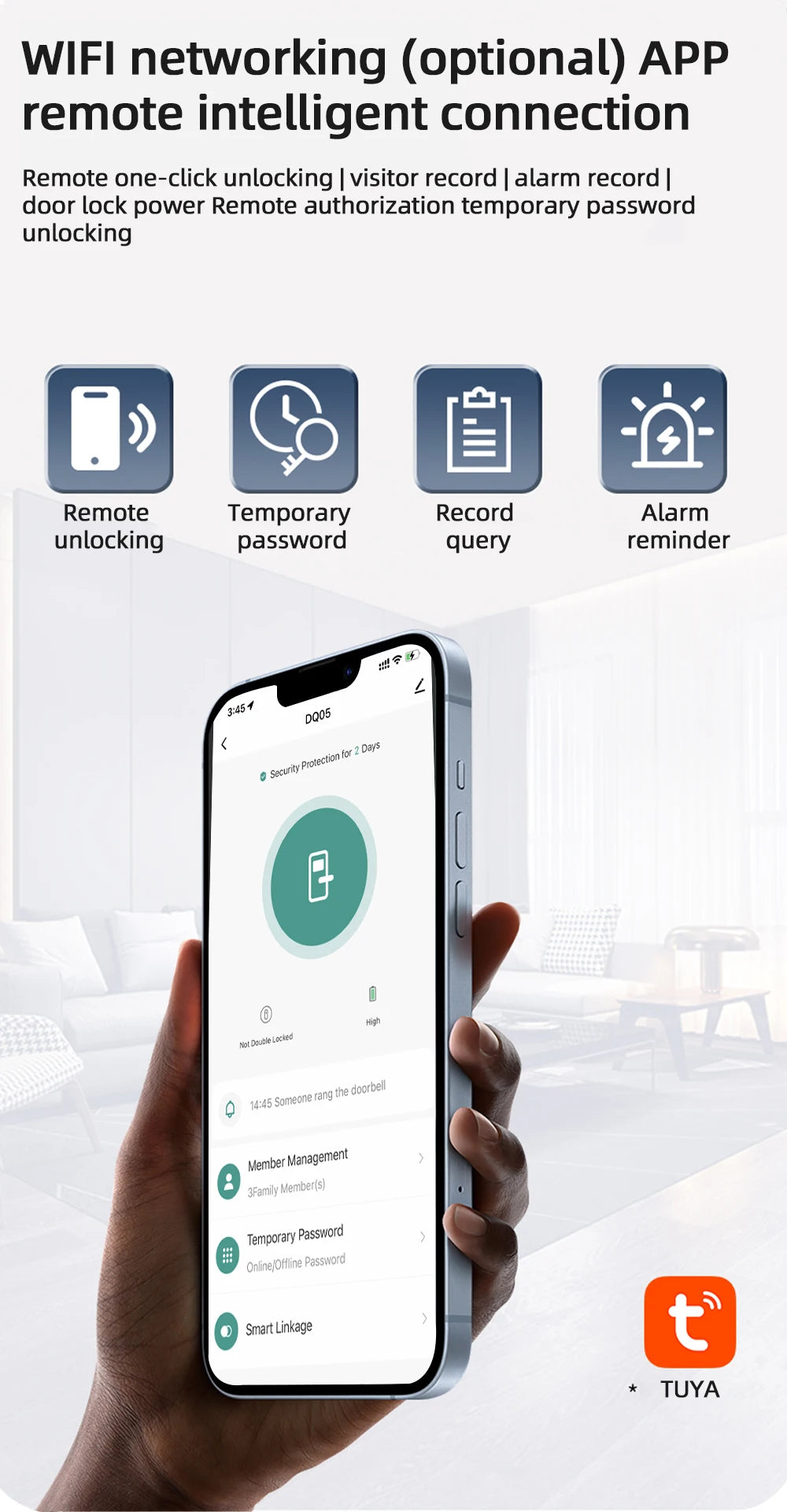 CDOK DQ05Tuya WiFi smart lock