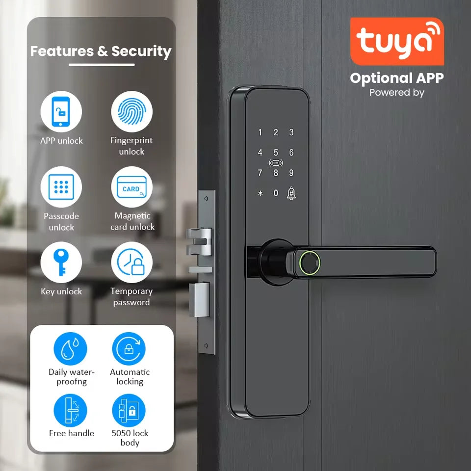 Tuya Wifi Electronic Smart Door Lock